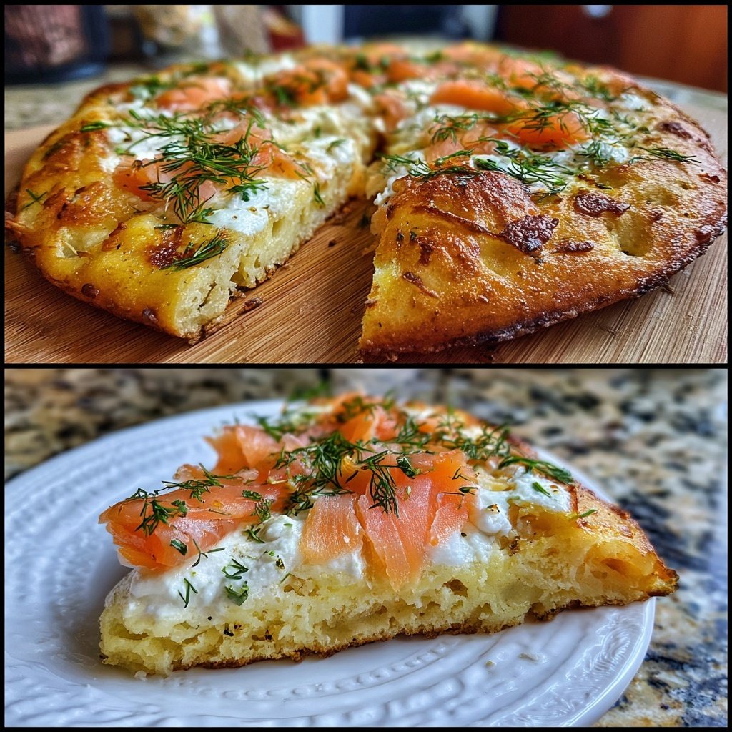 Pizza with Smoked Salmon and Dill