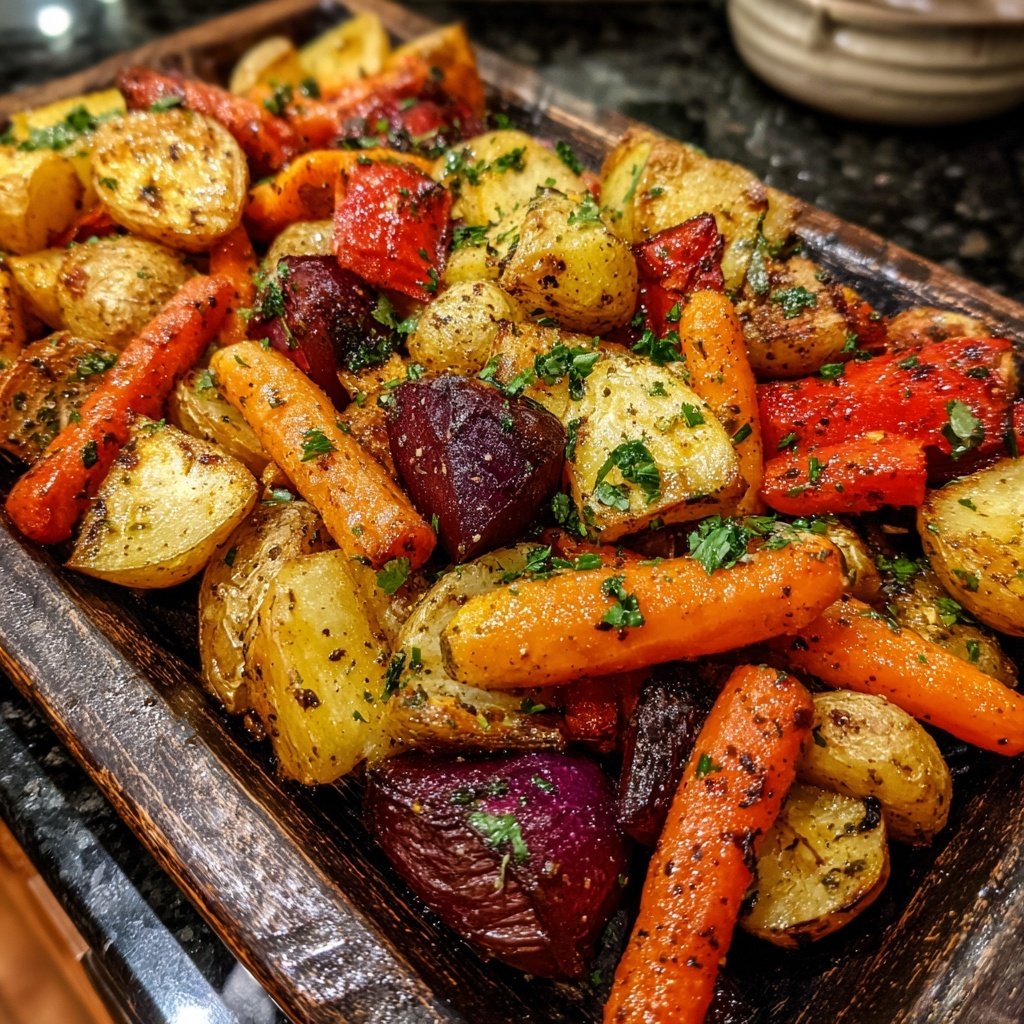 Garlic Herb Roasted Veggie Medley