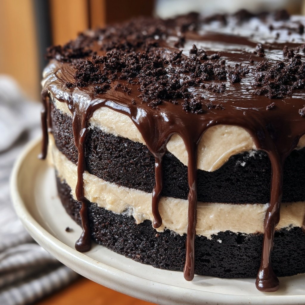 Chocolate Cake With Sour Cream Frosting