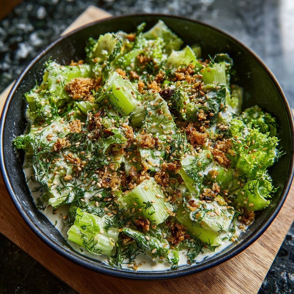 Celery Salad With Tahini