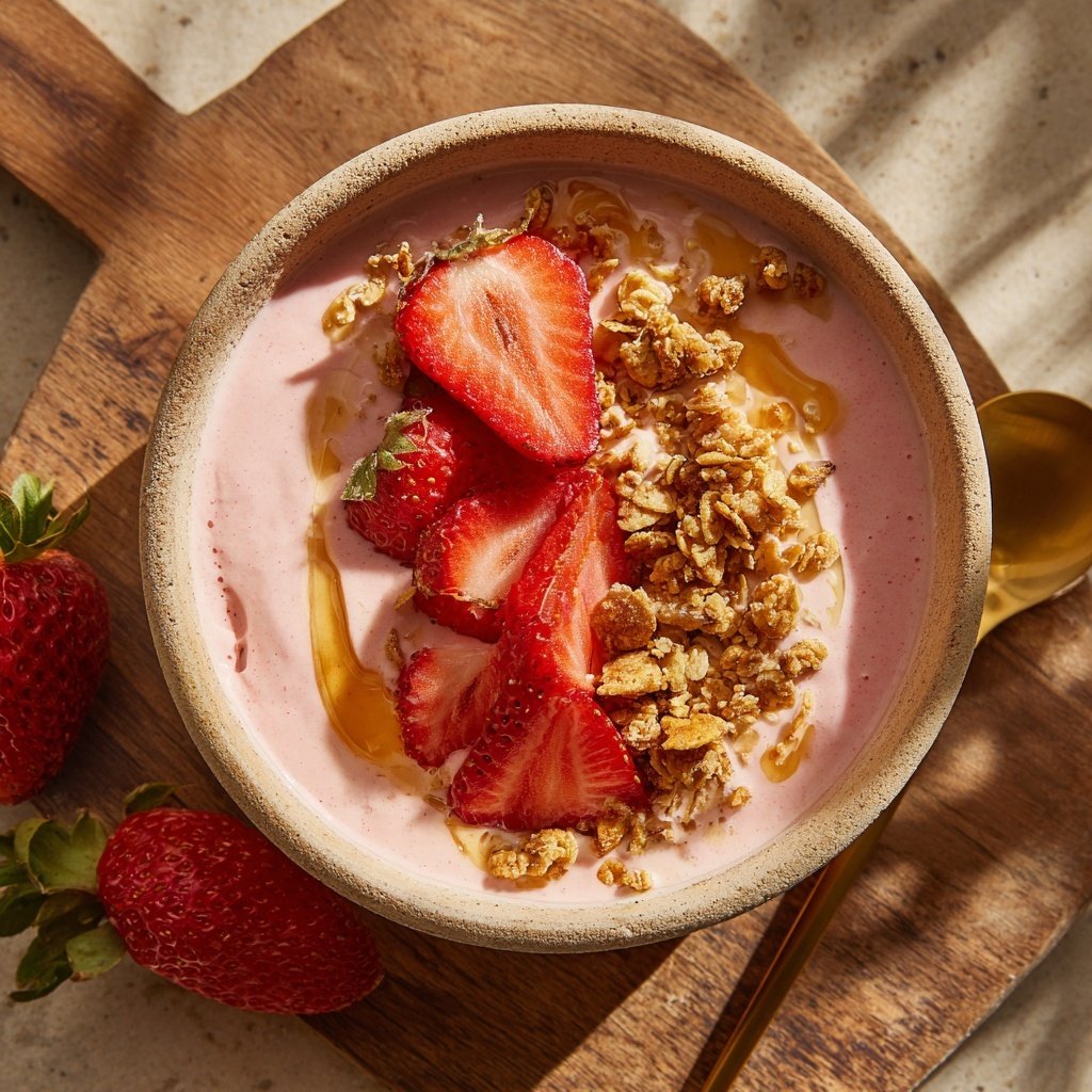 Strawberry Cheesecake Smoothie Bowl