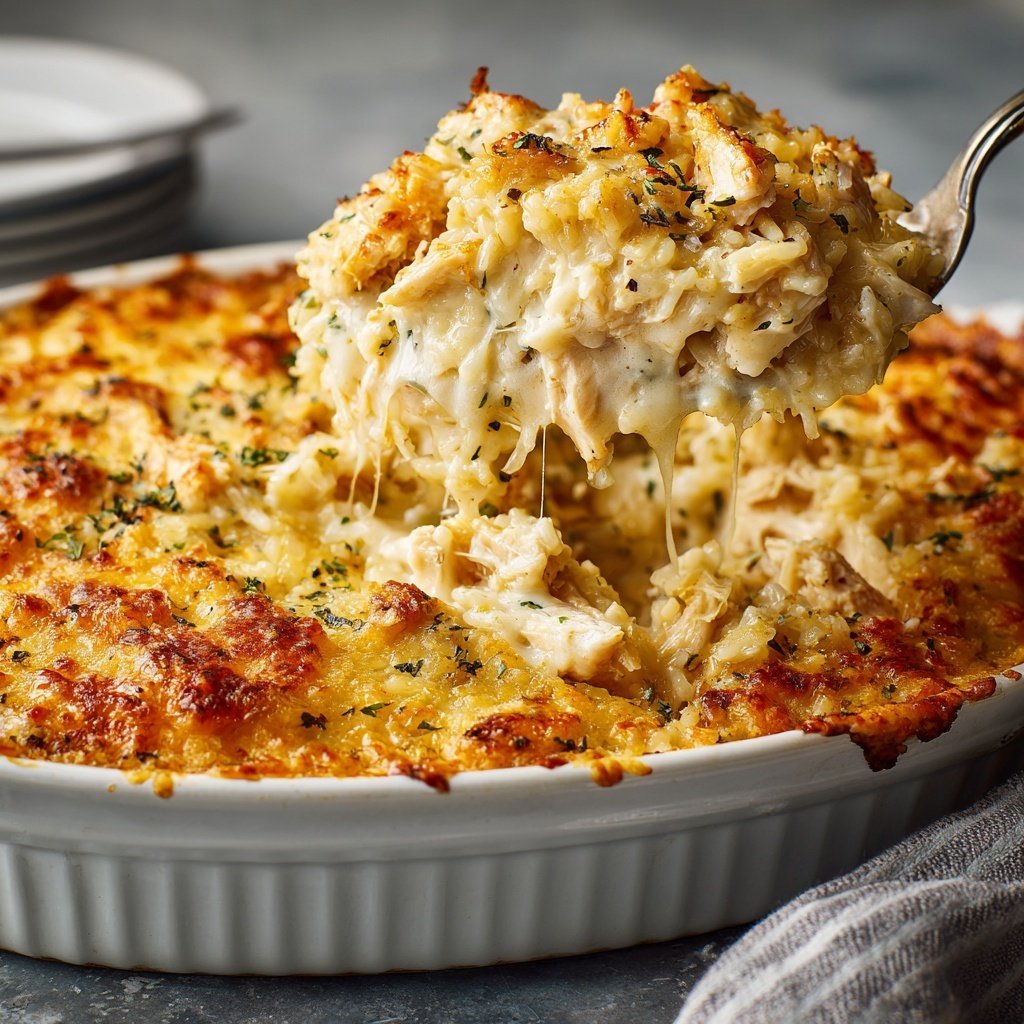 Creamy Chicken And Rice Casserole