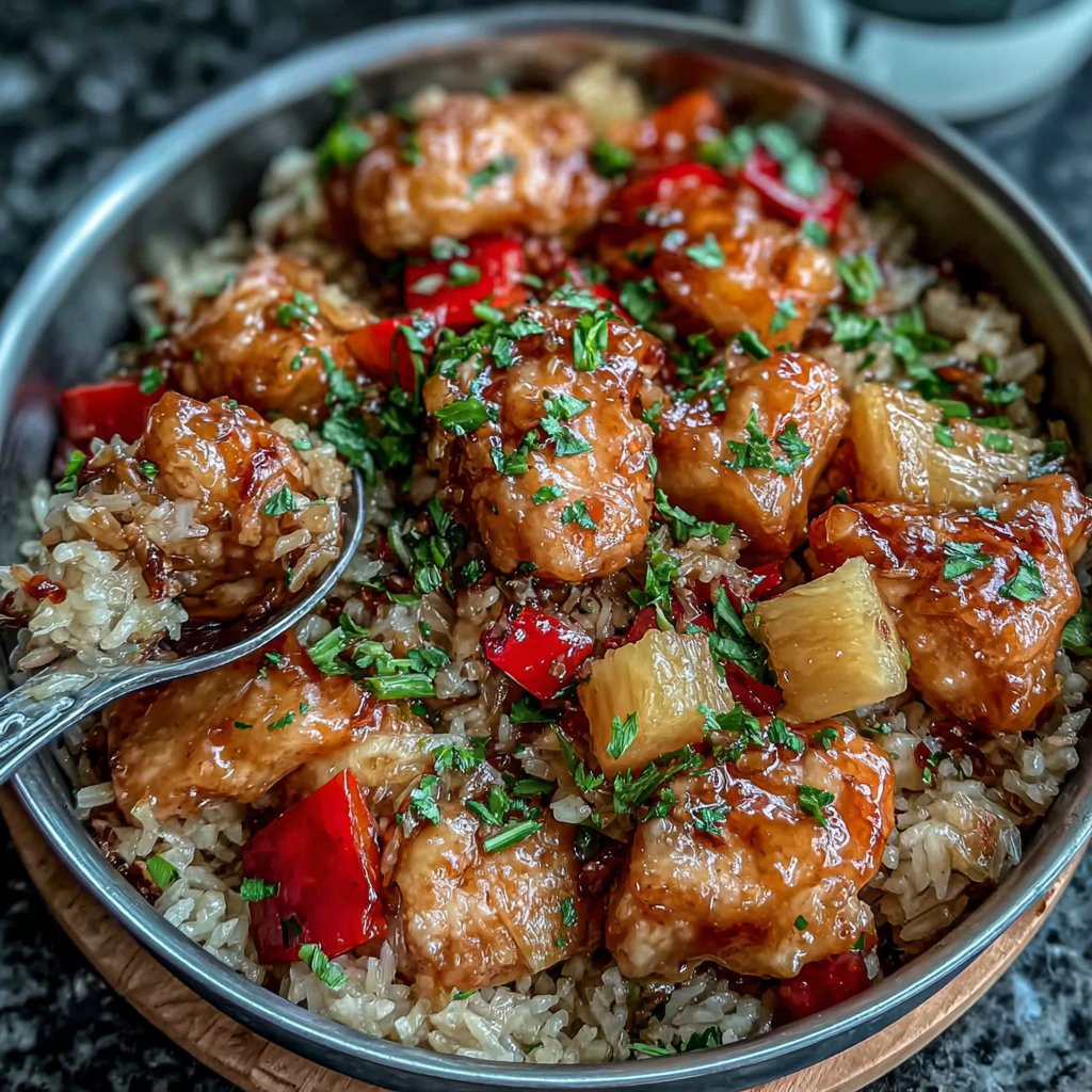 Pineapple Chicken And Rice One Pot