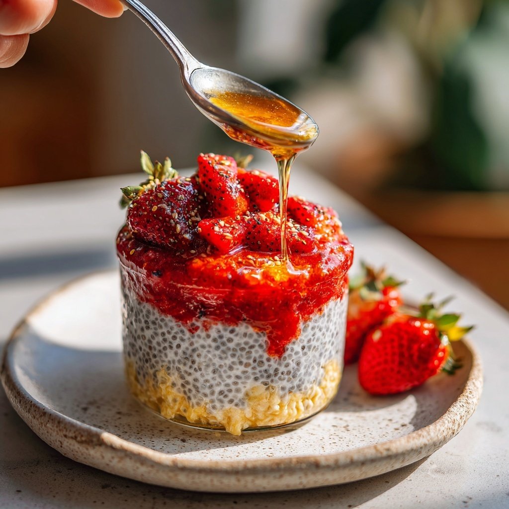 Strawberry Vanilla Chia Pudding