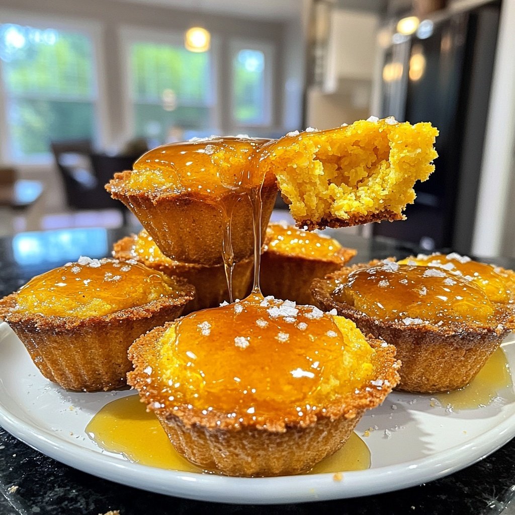 Southern-Style Honey Butter Cornbread Poppers 🌽✨ - Savory Splash