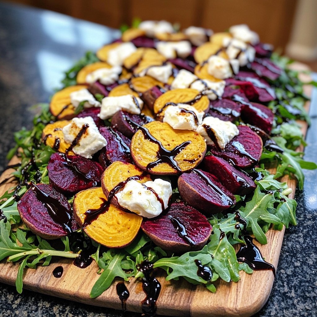 Romantic Roasted Beet and Goat Cheese Salad