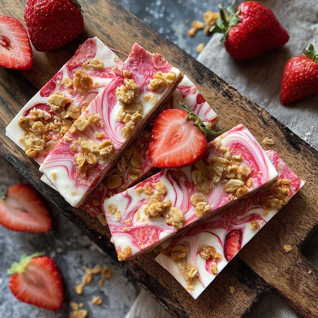 Strawberry Yogurt Bark