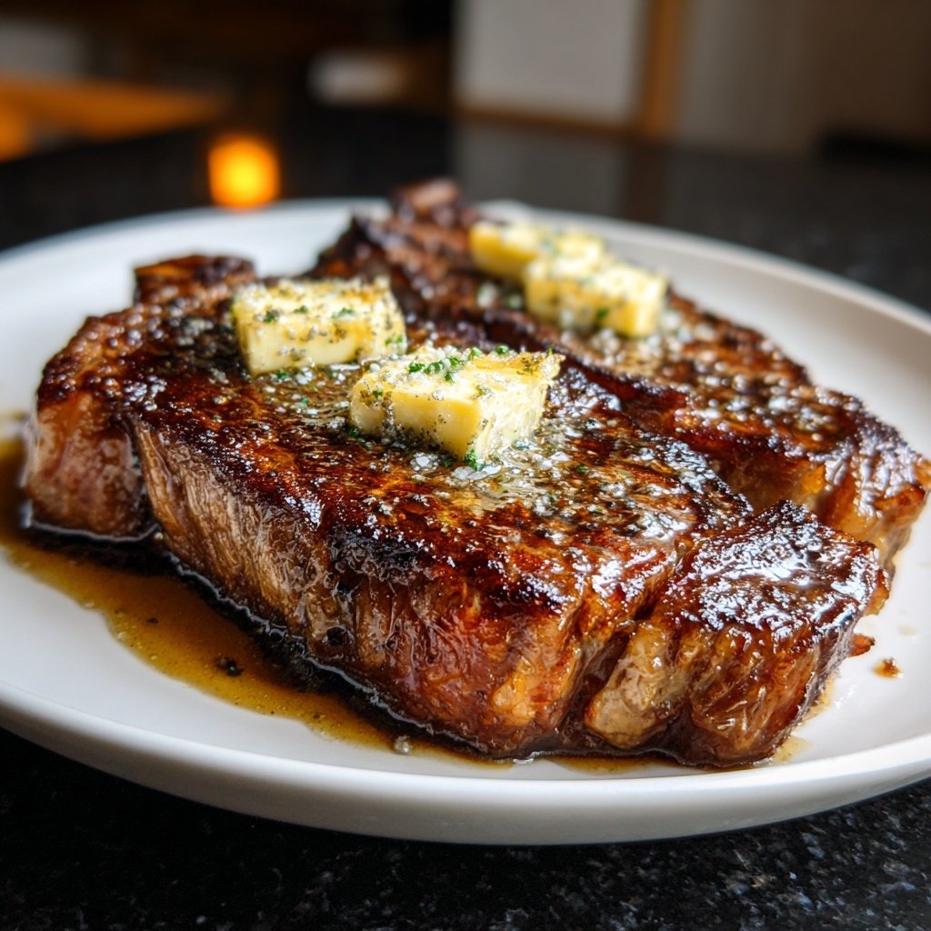 Steak with Truffle Butter
