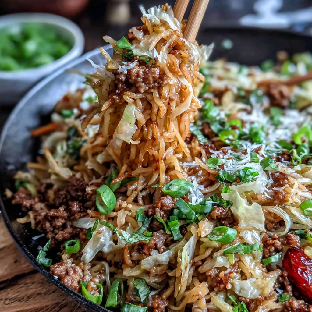 Ground Chicken And Cabbage Stir Fry