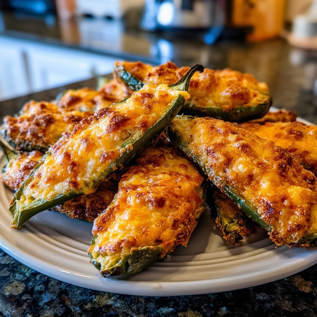 Jalapeno Poppers with Cheddar Filling