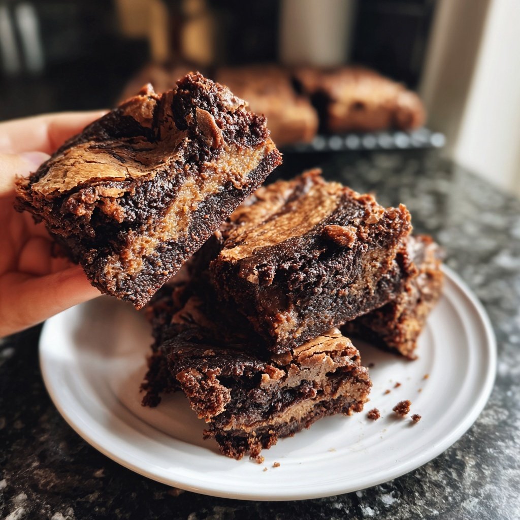 Crispy Edge Sourdough Brownies